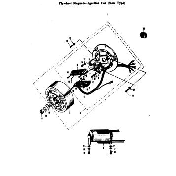 FLYWHEEL MAGNETO - IGNITION COIL (NEW TYPE)