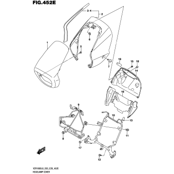 HEADLAMP COVER (VZR1800BZL8 E28) (JRU)
