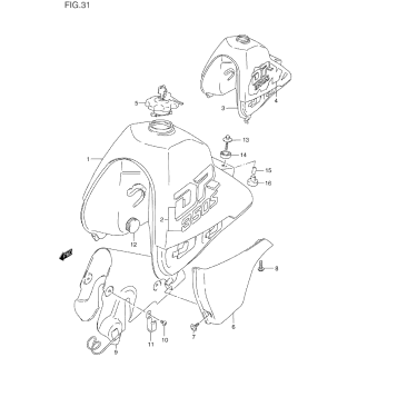 FUEL TANK (MODEL L/M)