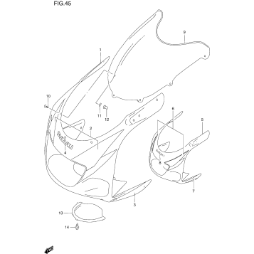 COWLING BODY (MODEL V)