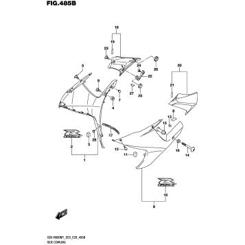 SIDE COWLING (GSX-R600)