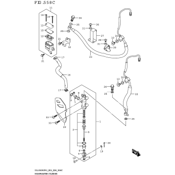 REAR MASTER CYLINDER (DL1050RQ)