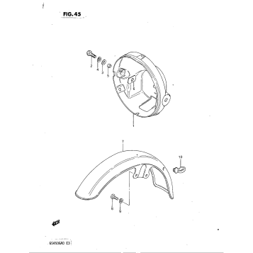 HEADLAMP HOUSING - FRONT FENDER
