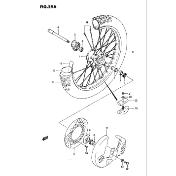 FRONT WHEEL (MODEL M)