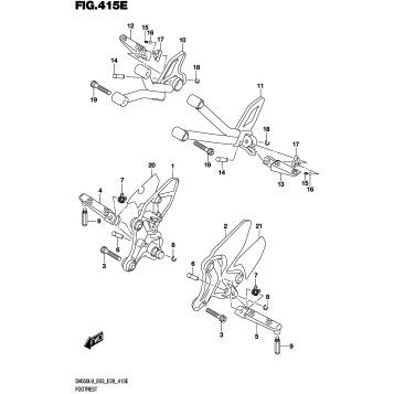 FOOTREST (SV650XAL9 E28)