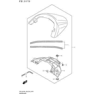 SEAT TAIL BOX (VZR1800BZ)(AV4)