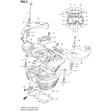 REAR CYLINDER HEAD