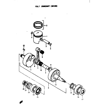 CRANKSHAFT (RM125M)