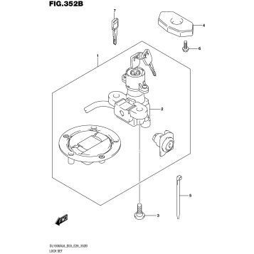 LOCK SET (DL1000AL6 E03)