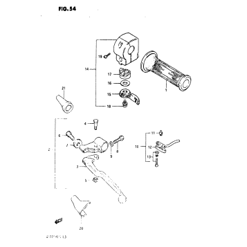 LEFT HANDLE SWITCH (GS1150ES3/ESE/ESF)