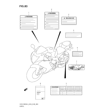 LABEL (GSX-R600L3 E33)