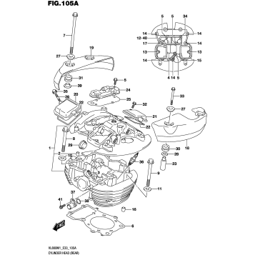 CYLINDER HEAD (REAR)