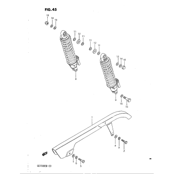 CHAIN CASE - REAR SHOCK ABSORBER