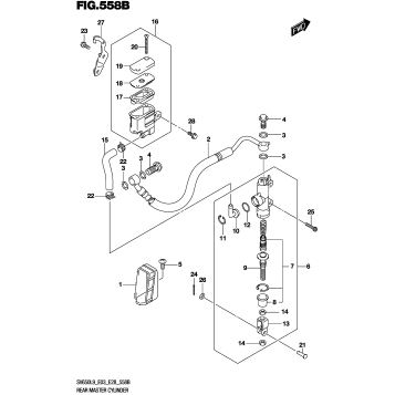 REAR MASTER CYLINDER (SV650L9 E33)