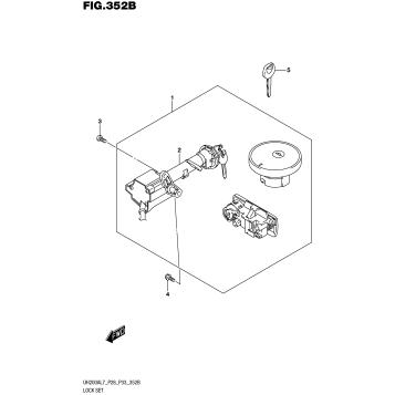 LOCK SET (UH200AL7 P33)