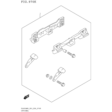 OPTIONAL (SIDE CASE BRACKET SET)