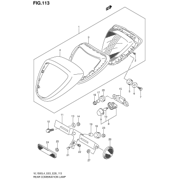 REAR COMBINATION LAMP (VL1500BL4 E33)