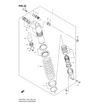 REAR SHOCK ABSORBER (RM-Z450L4 E03)