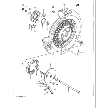 REAR WHEEL (VS700GLEFH/GLEPH)