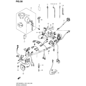 WIRING HARNESS (VZR1800BZL4 E28)