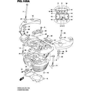 CYLINDER HEAD (REAR)