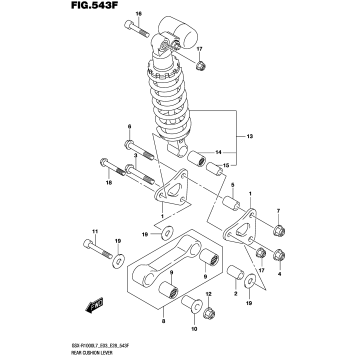 REAR CUSHION LEVER (GSX-R1000AL7 E33)