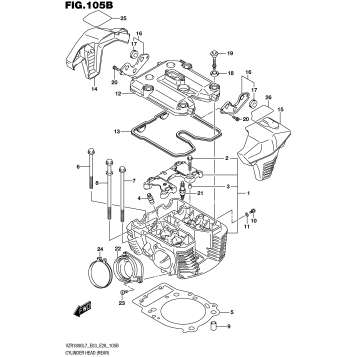 CYLINDER HEAD (REAR) (VZR1800BZL7 E03)
