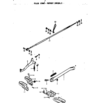 STAND - FOOTREST (RM100B