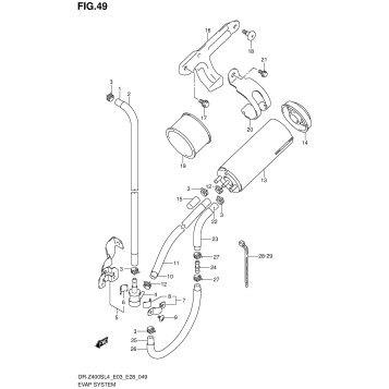 EVAP SYSTEM (DR-Z400SL4 E33)