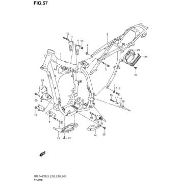 FRAME (DR-Z400SL3 E33)