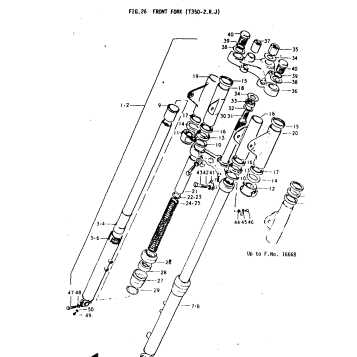 FRONT FORK (T350-2.R.J)