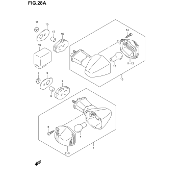 TURN SIGNAL LAMP (GSF1200K1/K2/K3)