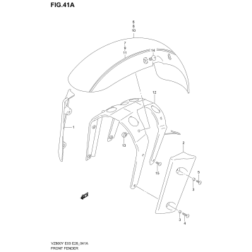 FRONT FENDER (MODEL W/X)