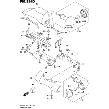 TURNSIGNAL LAMP (VL800TL9 E03)