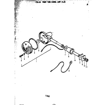 FRONT TURN SIGNAL LAMP (A