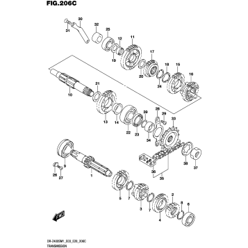 TRANSMISSION (DR-Z400S)