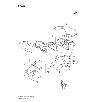 SPEEDOMETER (VZ1500L3 E33)