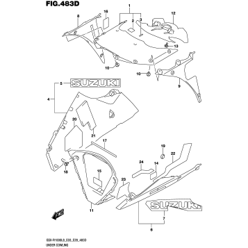 UNDER COWLING (GSX-R1000AL8 E28)