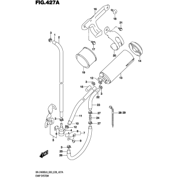 EVAP SYSTEM (DR-Z400SL9 E33)