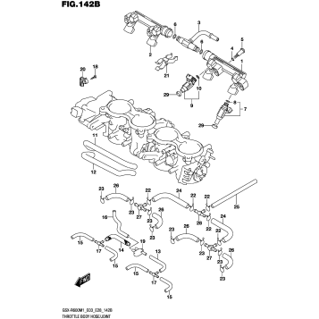 THROTTLE BODY HOSE/JOINT (E33)