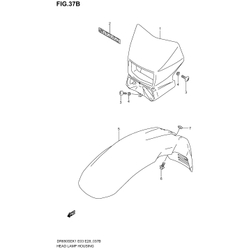 HEADLAMP HOUSING (MODEL K3/K4)