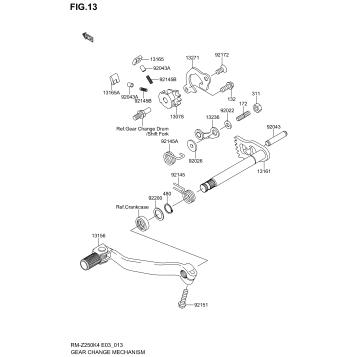 GEAR CHANGE MECHANISM
