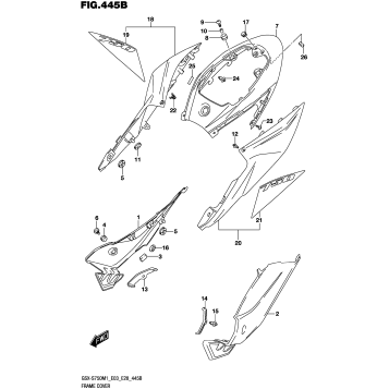 FRAME COVER (GSX-S750Z,GSX-S750ZA)