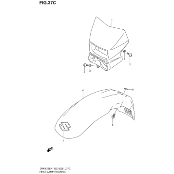 HEADLAMP HOUSING (MODEL K5)