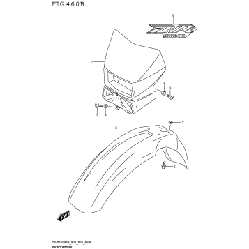 FRONT FENDER (DR-Z400SM3 E28)