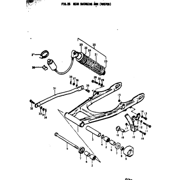 REAR SWINGING ARM (RM370B)