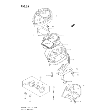 SPEEDOMETER (SV650K3/K4)