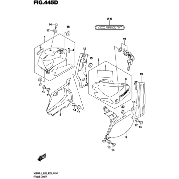 FRAME COVER (VL800TL9 E03)