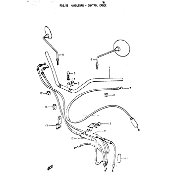 HANDLEBAR - CONTROL CABLE