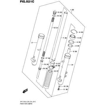 FRONT FORK DAMPER (DR-Z125LL6 E33)